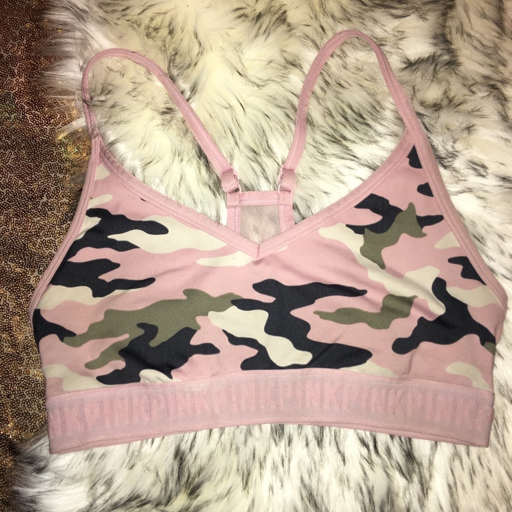 Victoria Secret Pink Camo Ultimate Sports Bra